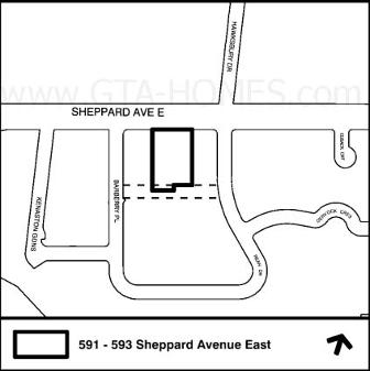 The Village Residences Map at Bayview & Sheppard by Liberty Development Corporation